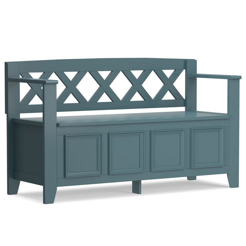 Amherst - Compact Entryway Storage Bench - R&R Furniture Gallery (Fountain Valley, CA)