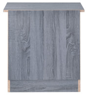 Glory Furniture Hudson accent nightstand with a sleek wooden finish and modern design, featuring a single drawer and open shelf.