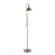 Lumi Source Emery contemporary metal floor lamp with sleek design and adjustable arm, ideal for modern living spaces.
