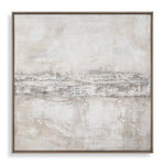 Desert Oasis - Abstract Canvas Art - Gray