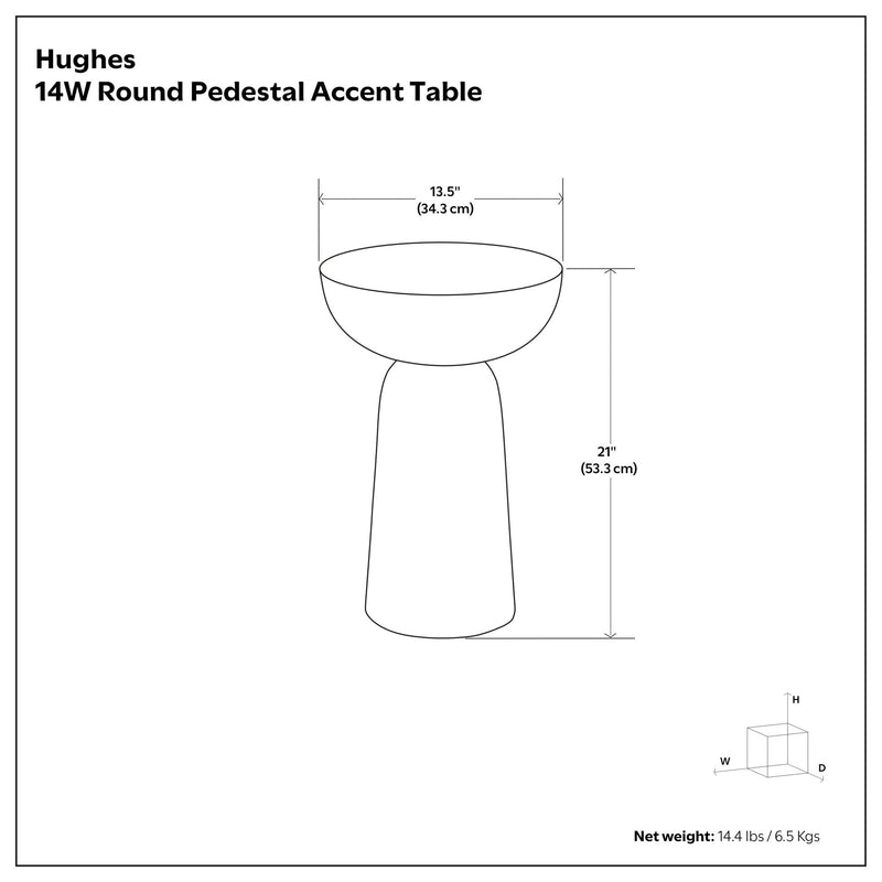Hughes - Cast Aluminum Side Table - Black - R&R Furniture Gallery (Fountain Valley, CA)
