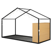 Bed House Frame With Shelves And Lights - R&R Furniture Gallery (Fountain Valley, CA)
