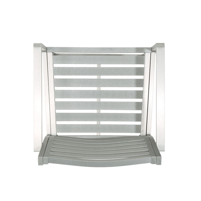 Outdoor Aluminum Rust Proof Barstools (Set of 2) - Silver - R&R Furniture Gallery (Fountain Valley, CA)
