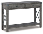Freedan - Console Sofa Table - Grayish Brown - R&R Furniture Gallery (Fountain Valley, CA)