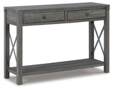 Freedan - Console Sofa Table - Grayish Brown - R&R Furniture Gallery (Fountain Valley, CA)