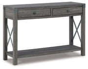 Freedan - Console Sofa Table - Grayish Brown - R&R Furniture Gallery (Fountain Valley, CA)