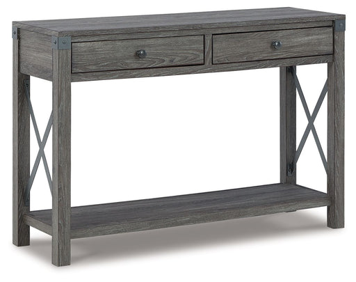 Freedan - Console Sofa Table - Grayish Brown - R&R Furniture Gallery (Fountain Valley, CA)