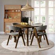 Keiki - Round Dining Table - Walnut - R&R Furniture Gallery (Fountain Valley, CA)