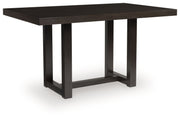 Neymorton - Rectangular Dining Room Counter Table - Dark Grayish Brown - R&R Furniture Gallery (Fountain Valley, CA)