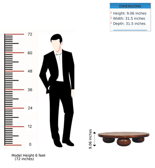 Central Ball Table - Chestnut - R&R Furniture Gallery (Fountain Valley, CA)