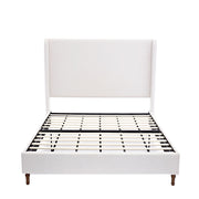 Harper - Tall Headboard Upholstered Bed / High Headboard / Elegant Simplicity / No Box Spring Needed - R&R Furniture Gallery (Fountain Valley, CA)