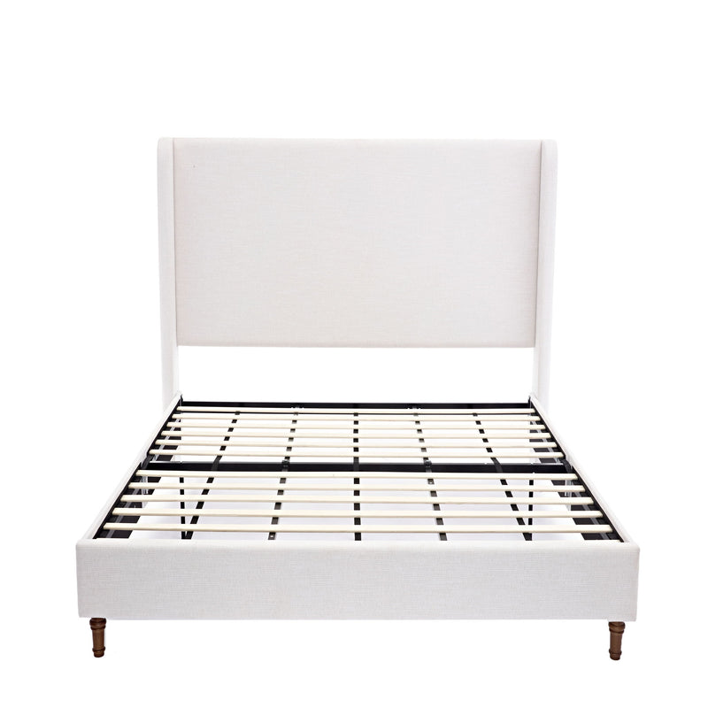 Harper - Tall Headboard Upholstered Bed / High Headboard / Elegant Simplicity / No Box Spring Needed - R&R Furniture Gallery (Fountain Valley, CA)