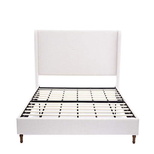 Harper - Tall Headboard Upholstered Bed / High Headboard / Elegant Simplicity / No Box Spring Needed - R&R Furniture Gallery (Fountain Valley, CA)