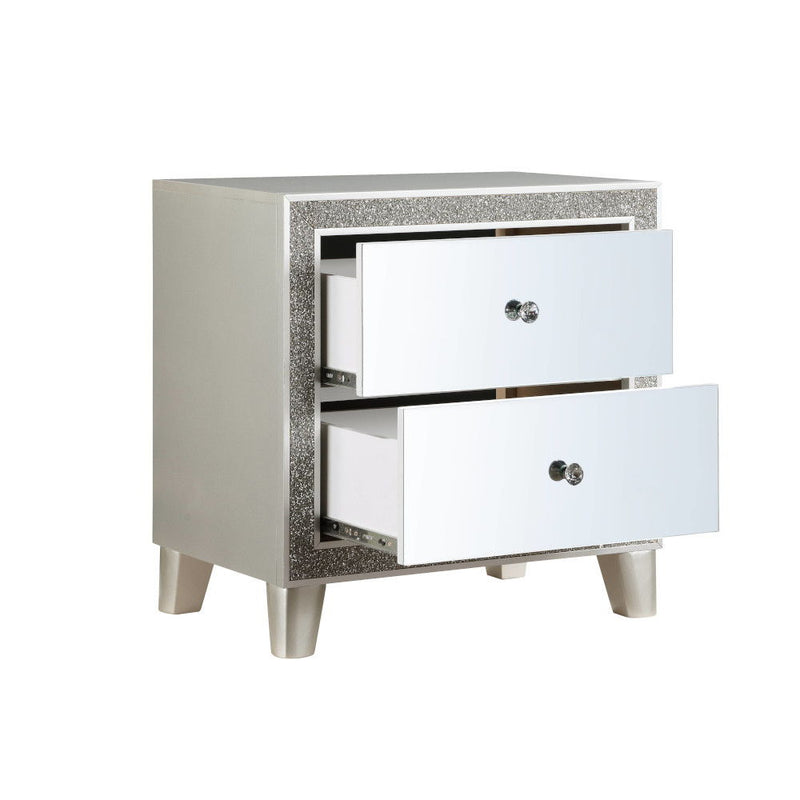 Sliverfluff - Nightstand - Mirrored & Champagne - R&R Furniture Gallery (Fountain Valley, CA)