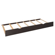 DreamHaus cabinet bed with built-in shelf, sockets, and twin long trundle, featuring a sleek, modern design with ample storage.