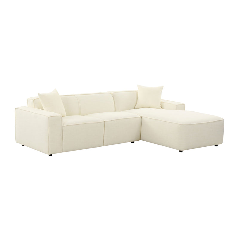 Olafur - Velvet Sectional - R&R Furniture Gallery (Fountain Valley, CA)