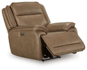 Glencroft - Power Recliner / Adjustable Headrest - Sahara - R&R Furniture Gallery (Fountain Valley, CA)