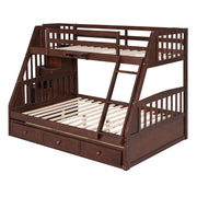 Bunk Bed With Drawers, Ladder And Storage Staircase - R&R Furniture Gallery (Fountain Valley, CA)