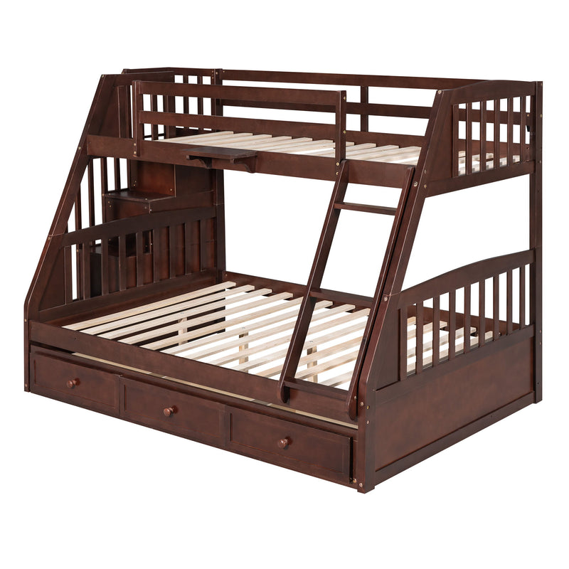 Bunk Bed With Drawers, Ladder And Storage Staircase - R&R Furniture Gallery (Fountain Valley, CA)