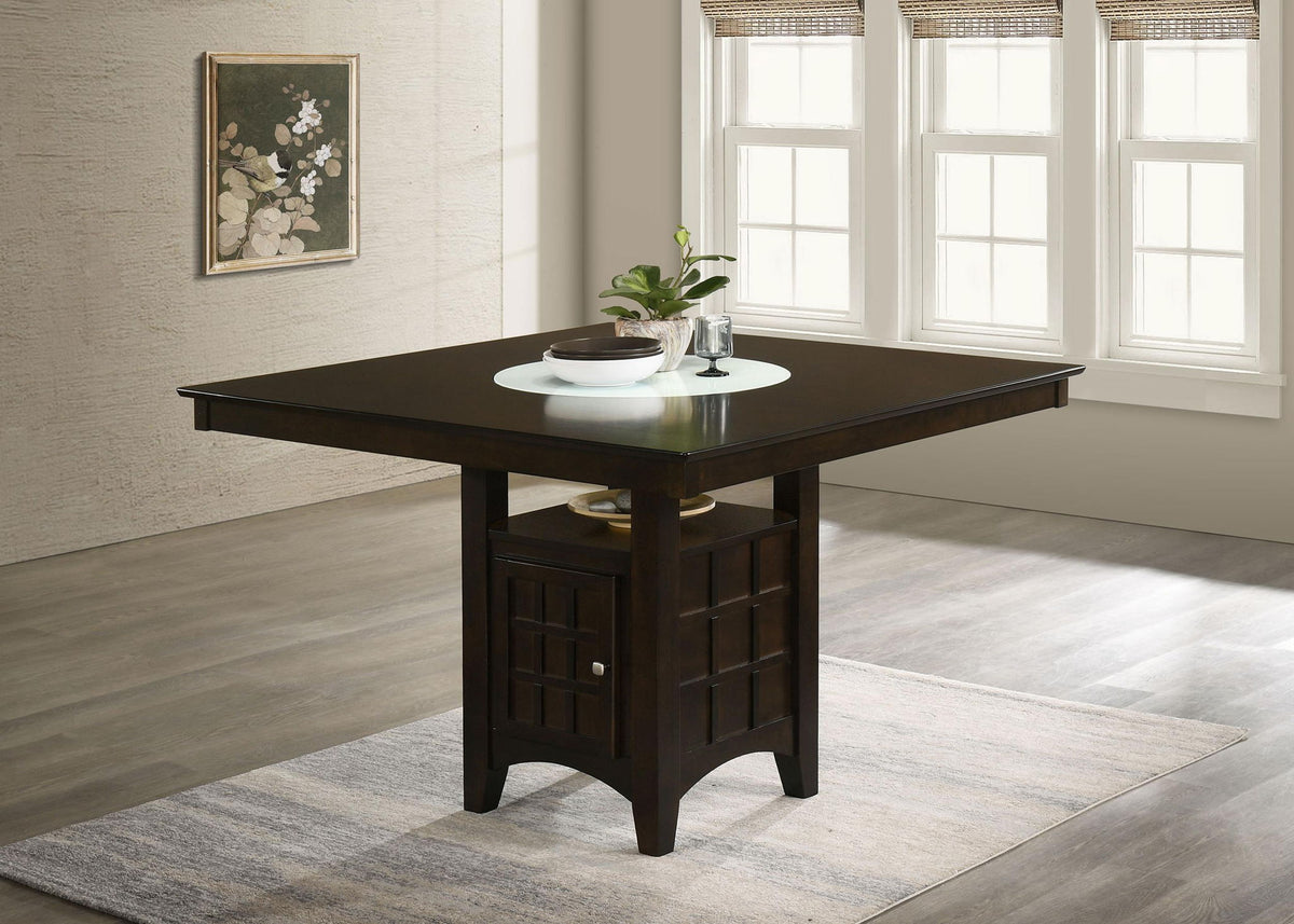 Gabriel 52-inch Counter Height Dining Table Cappuccino