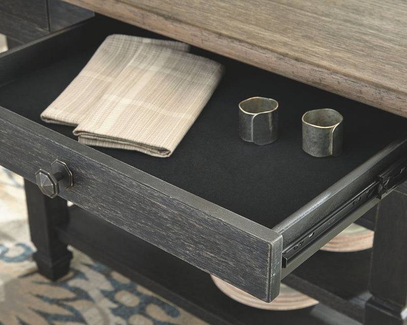 Tyler Creek - Rectangular Dining Room Counter Table - Black / Gray - R&R Furniture Gallery (Fountain Valley, CA)