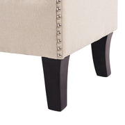 Kathy - Roll Arm Entryway Accent Bench - Sky Neutral Beige - R&R Furniture Gallery (Fountain Valley, CA)