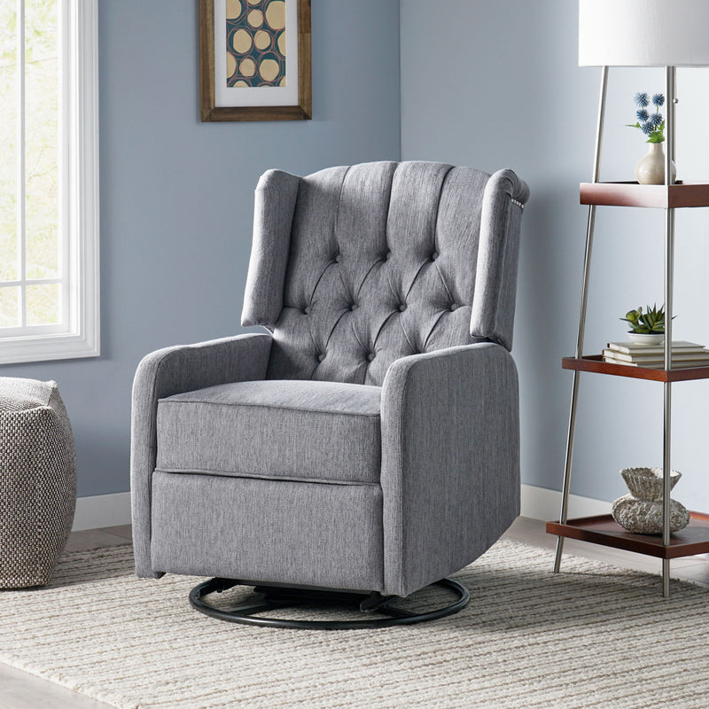 Classic Design, Manual Recliner Chair With 360 Degree Swivel - R&R Furniture Gallery (Fountain Valley, CA)