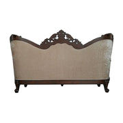 Devayne - Sofa With 6 Pillows (Same Lv01582) - Pattern Fabric & Dark Walnut - R&R Furniture Gallery (Fountain Valley, CA)