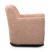 Mado - Textured Fabric Swivel Accent Chair - Peach - R&R Furniture Gallery (Fountain Valley, CA)