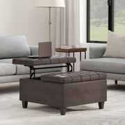 Harrison - Upholstered Coffee Table Storage Ottoman - R&R Furniture Gallery (Fountain Valley, CA)