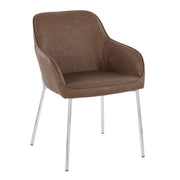 Pair of Lumi Source Daniella contemporary modern dining chairs in a stylish design, set of two, ideal for dining rooms.