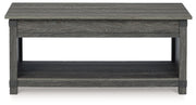 Freedan - Rect Lift Top Cocktail Table - Grayish Brown - R&R Furniture Gallery (Fountain Valley, CA)