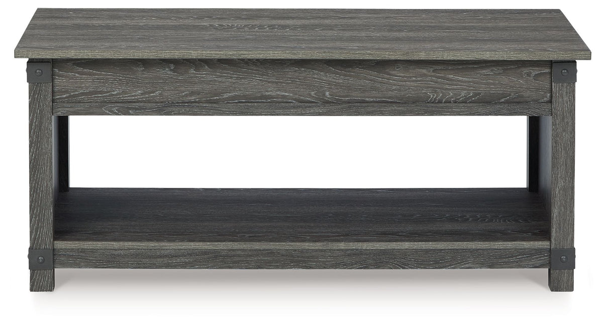 Freedan - Rect Lift Top Cocktail Table - Grayish Brown - R&R Furniture Gallery (Fountain Valley, CA)