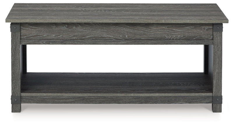 Freedan - Rect Lift Top Cocktail Table - Grayish Brown - R&R Furniture Gallery (Fountain Valley, CA)