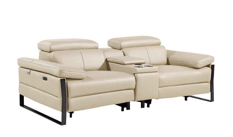 1246 - Modular Power Triple Reclining Sofa, Console Loveseat, And Chair Set With Power Headrests
