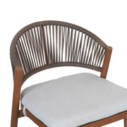 Outdoor 26" Counter Height Metal Frame Counter Stools With Scallop Shaped Backrest & Water Resistant Cushions - R&R Furniture Gallery (Fountain Valley, CA)