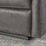 Alma - Contemporary Upholstered Loveseat Recliner - Slate - R&R Furniture Gallery (Fountain Valley, CA)