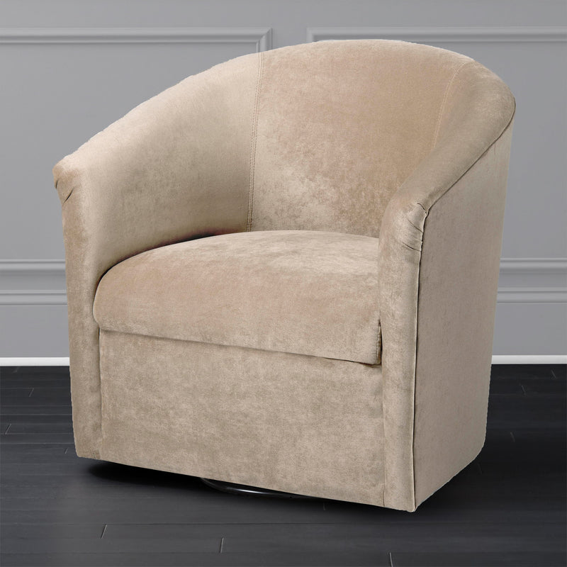 Eden - Swivel Chair With Upholstery And Hardwood Frame - R&R Furniture Gallery (Fountain Valley, CA)
