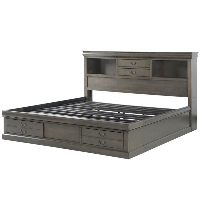 Louis Philippe III - Bed w/Storage - R&R Furniture Gallery (Fountain Valley, CA)