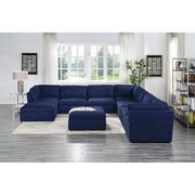 Crosby - Modular Armless Chair - Blue Fabric - R&R Furniture Gallery (Fountain Valley, CA)