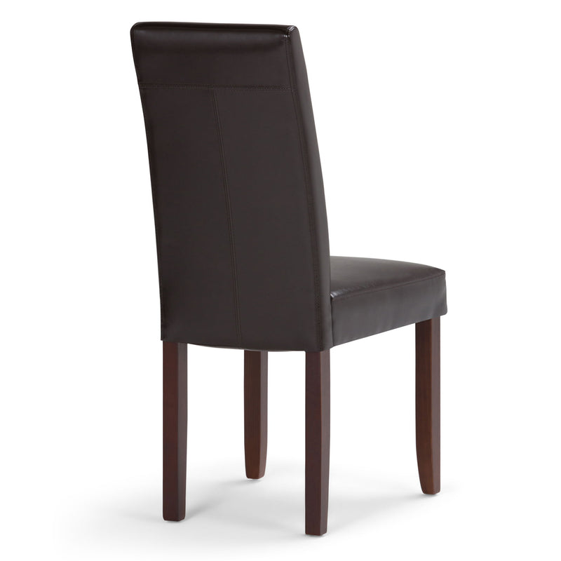 Acadian - Parson Dining Chair (Set of 2) - Tanners Brown - R&R Furniture Gallery (Fountain Valley, CA)