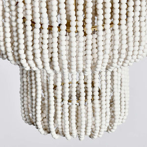 Amanda - Beaded Chandelier - White - R&R Furniture Gallery (Fountain Valley, CA)