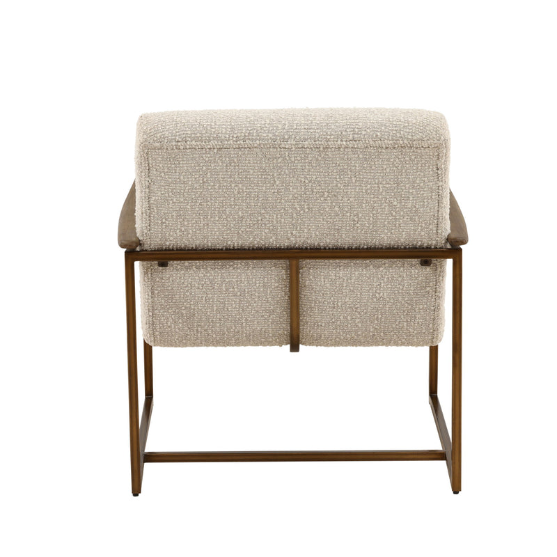 Rue - Occasional Chair - Barley Cream And Brown