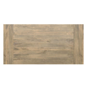 Simpli-Home Whitley dining table with wooden surface and sturdy legs, ideal for modern dining room setups.