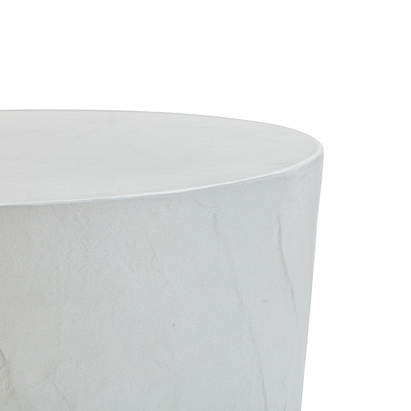 Margot - Faux Plaster Indoor / Outdoor Concrete Stool - Light Gray - R&R Furniture Gallery (Fountain Valley, CA)