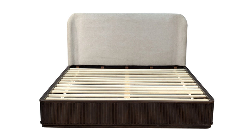 Penny Fluted KG Bed - Ch Ms