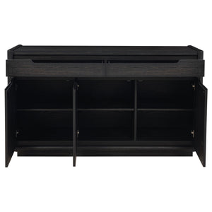 Bangor - 2 Drawer Dining Sideboard Server - Black