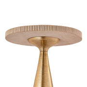 Celeste - Ribbed Side Table - Beige - R&R Furniture Gallery (Fountain Valley, CA)