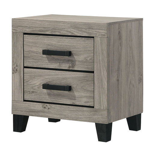 Mari - Nightstand - Light Gray Finish - R&R Furniture Gallery (Fountain Valley, CA)