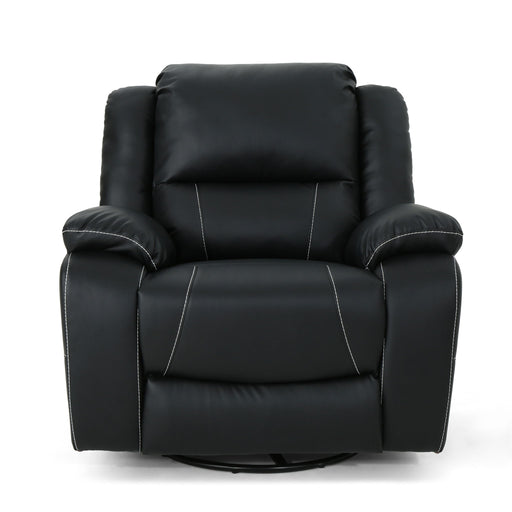 Stylish Wide Manual Swivel Standard Recliner - R&R Furniture Gallery (Fountain Valley, CA)